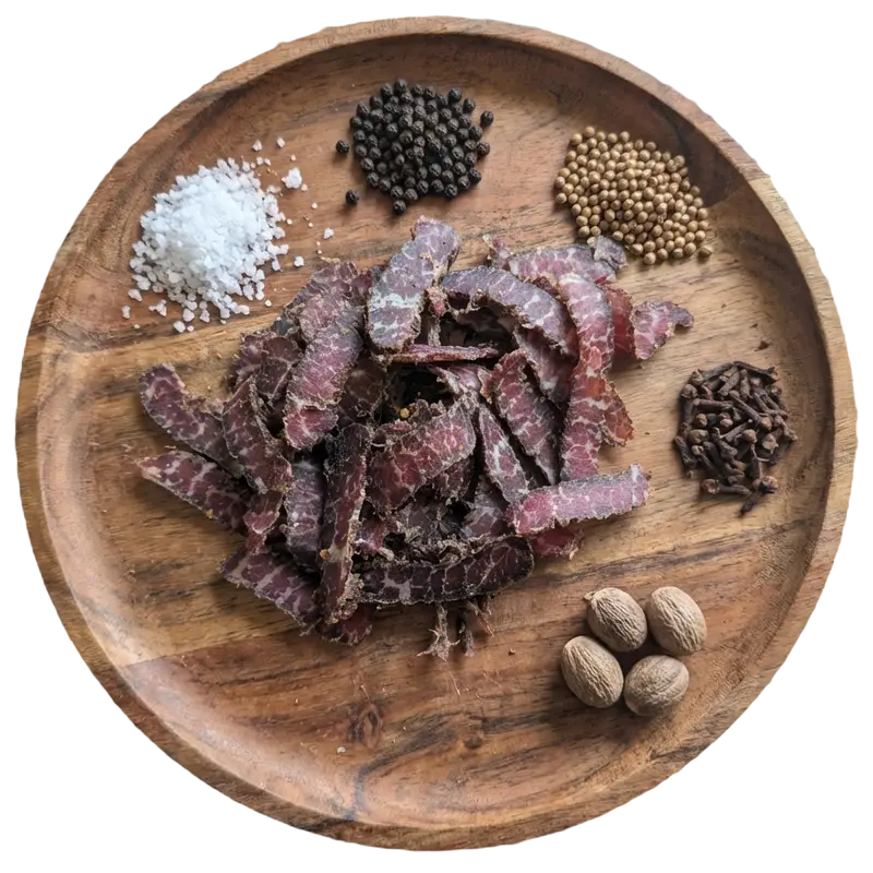 Biltong platter info