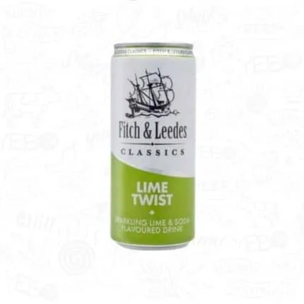 Fitch & Leedes - Lime Twist, an alternative to Schweppes Lemon Twist