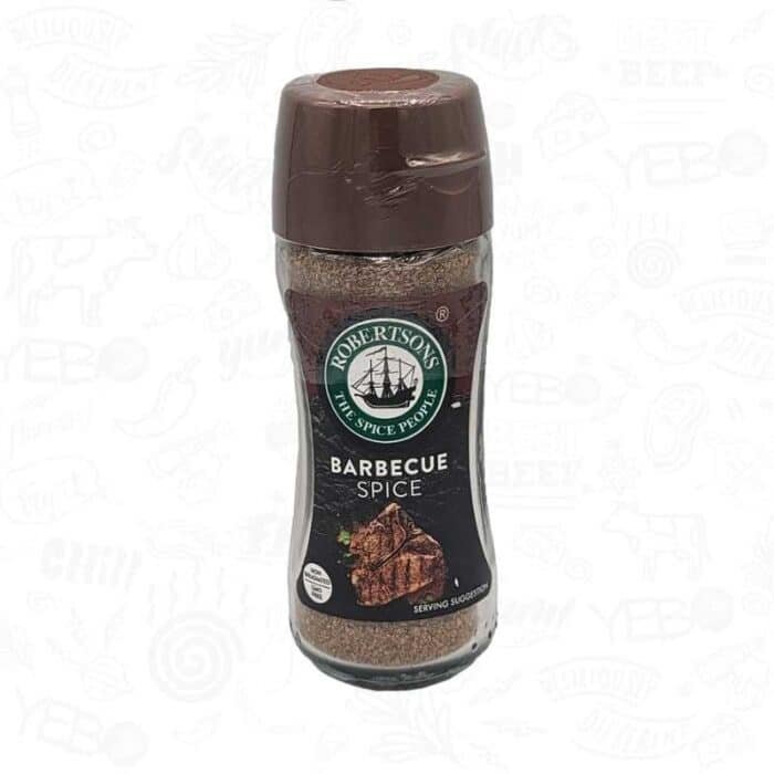 A bottle of robertsons bbq spice