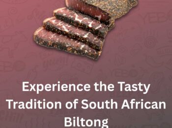 Delicious South African Biltong. A slab with three slices.
