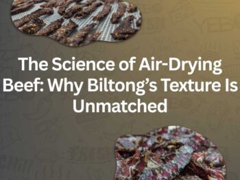 Biltong showcasing unique air-drying beef