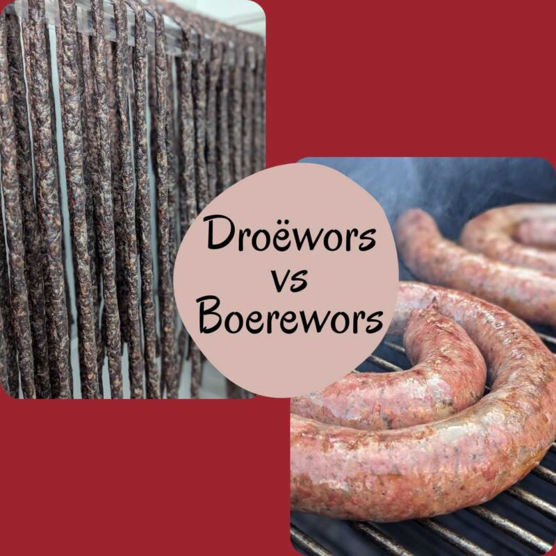 Comparing Droëwors vs Boerewors.