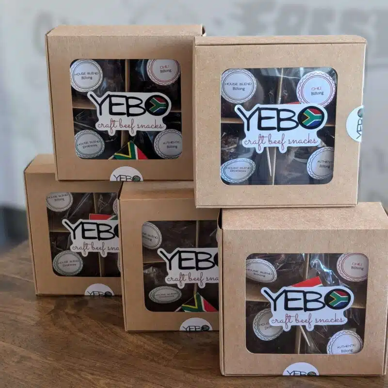 Gift biltong with sampler boxes