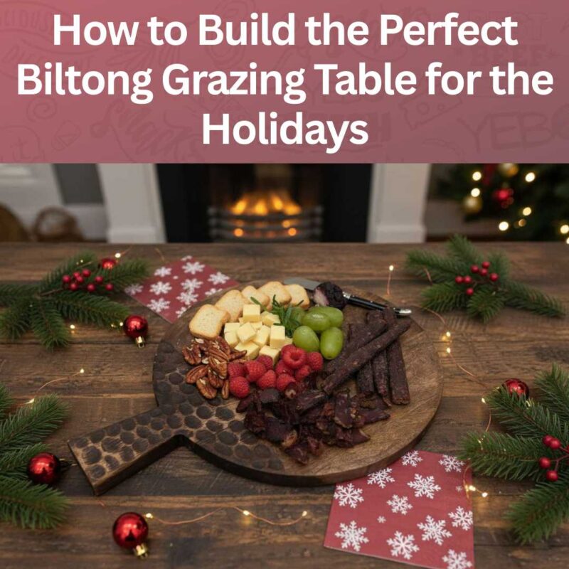 Festive grazing table with the perfect biltong