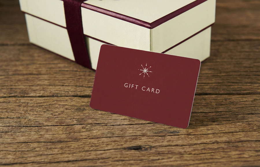 Gift card maroon
