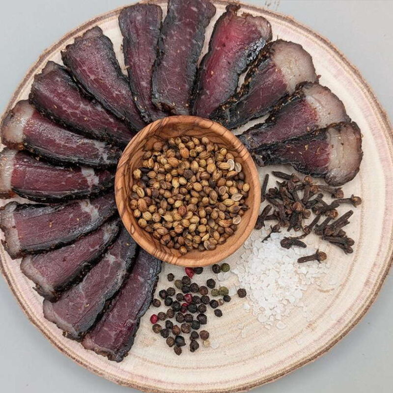 Biltong round platter
