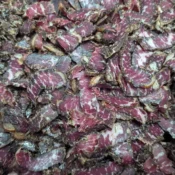 Sliced biltong. How to rest your protein habvits with Biltong.
