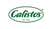 Calistos logo in green and red oval design representing freshness, tradition, and culinary excellence.
