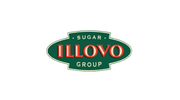 Illovo logo with red text on green and gold background.