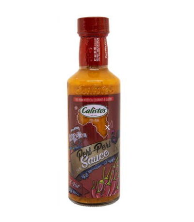 Calistos Peri-Peri Sauce Medium 250ml peri-peri chili sauce bottle packaging
