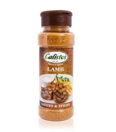 Calistos Lamb Spice 130g South African peri peri lamb seasoning bottle