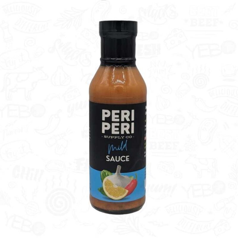 Dichickos Mild Peri Peri Sauce 11.7oz peri peri chili sauce bottle packaging