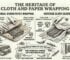 Traditional biltong storage methods using cloth and brown paper wrapping infographic.